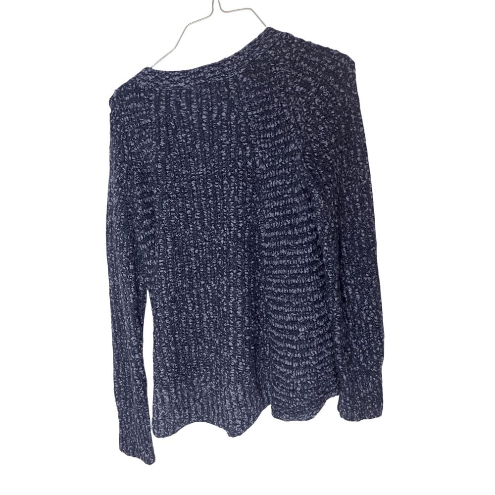 Moth Anthropologie Women's XS Navy Wool Sweater Cozy Coastal Grandma Nomadic - Picture 4 of 6